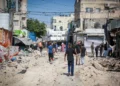 La ciudad de Jenin, en Judea y Samaria, durante una operación antiterrorista israelí, el 3 de julio de 2023. (Nasser Ishtayeh/Flash90)