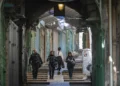 La Ciudad Vieja de Jerusalén el 5 de abril de 2026. (Chaim Goldberg/Flash90)