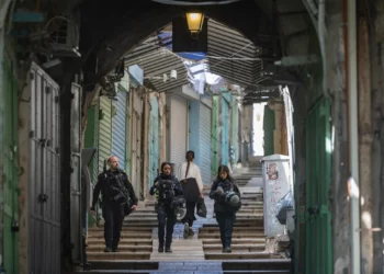 La Ciudad Vieja de Jerusalén el 5 de abril de 2026. (Chaim Goldberg/Flash90)