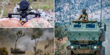 Australia prueba drones fabricados en el frente, HIMARS por aire y obuses AS9