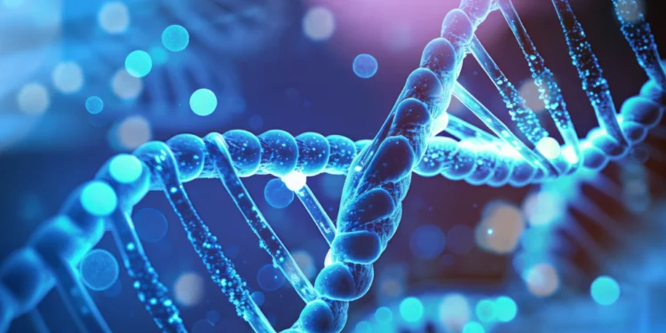 Representación del ADN en un debate sobre el origen de la vida