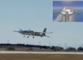 Un Bayraktar AKINCI lanza el misil balístico supersónico UAV-300 de Roketsan durante una prueba sobre el mar Negro el 11 de septiembre de 2026.