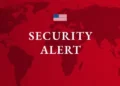 Alerta de seguridad de Estados Unidos emitida el 19 de septiembre de 2026.