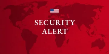 Alerta de seguridad de Estados Unidos emitida el 19 de septiembre de 2026.