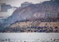 Migrants return to Morocco from the Spanish enclave of Ceuta, July 31, 2026. (AP Photo/Antonio Sempere)
