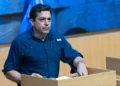 El ministro de Asuntos de la Diáspora, Amichai Chikli, durante una sesión especial en la Knéset, Jerusalén, el 9 de marzo de 2026.