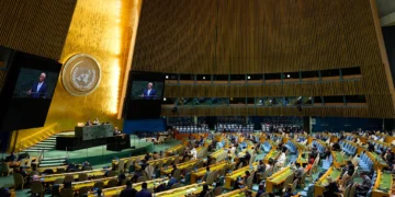 El presidente del Consejo Europeo, Antonio Costa, habla durante la 81.ª sesión de la Asamblea General de la ONU el 24 de septiembre de 2026.