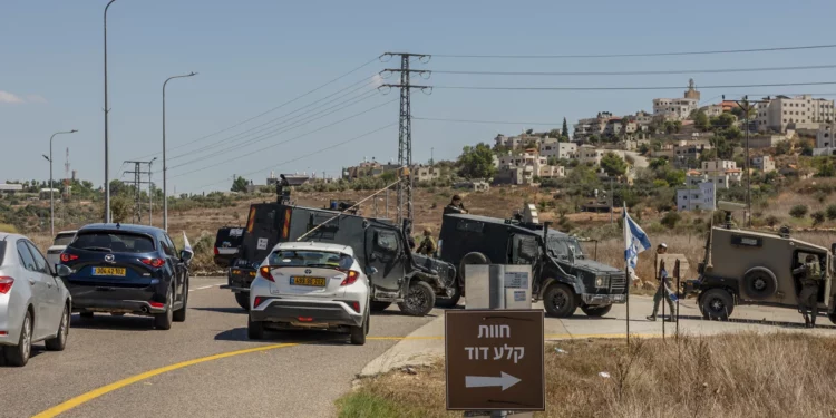 Lugar del ataque en Binyamín