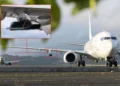 P-8A Poseidon australiano asociado a la prueba de lanzamiento del misil antibuque LRASM