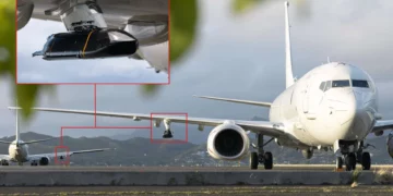 P-8A Poseidon australiano asociado a la prueba de lanzamiento del misil antibuque LRASM
