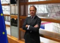 European Union Counter-Terrorism Coordinator Bartjan Wegter poses prior to an interview with The Associated Press in Brussels, September 3, 2026. (Virginia Mayo/AP)