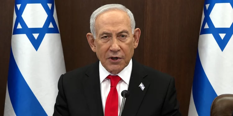 El primer ministro Benjamin Netanyahu