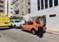Escena de la caída en Bnei Brak