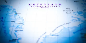 Paisaje helado de Groenlandia