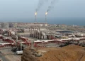 Refinería de gas natural en el campo de South Pars, en Asaluyeh, Irán, el 16 de marzo de 2019.