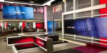Estudio de Canal 12 en Israel