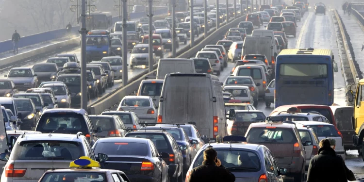 Carreteras congestionadas en Israel