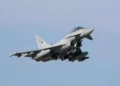Caza italiano de la OTAN durante una misión de defensa aérea en el Báltico