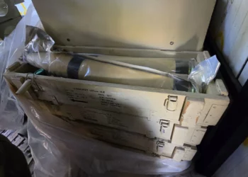 A cache of Hezbollah rockets captured by IDF troops in the Mount Dov area of southern Lebanon, September 14, 2026. (Israel Defense Forces)