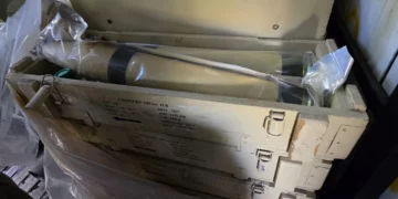 A cache of Hezbollah rockets captured by IDF troops in the Mount Dov area of southern Lebanon, September 14, 2026. (Israel Defense Forces)
