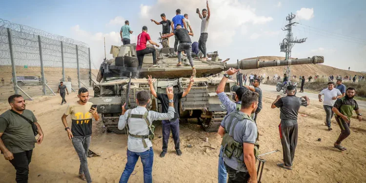 Gazan terrorists who infiltrated Israeli territory on October 7, 2023