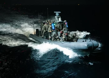 A joint drill between the IDF’s elite Shayetet 13 navy commandos and US Army Special Forces