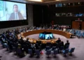 Illustrative: Clément Delangue, CEO of and co-founder of Hugging Face, speaks remotely during a UN Security Council meeting, New York City, September 23, 2026. (AP Photo/Yuki Iwamura)