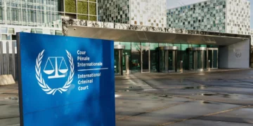 Vista exterior de la Corte Penal Internacional en La Haya, Países Bajos, el 12 de marzo de 2025.