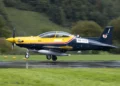 CT-157 Siskin II, denominación canadiense del Pilatus PC-21, entrenador turbohélice avanzado que la Real Fuerza Aérea Canadiense incorporará al programa FAcT.