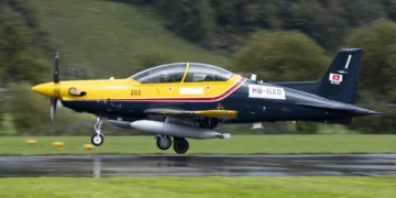 CT-157 Siskin II, denominación canadiense del Pilatus PC-21, entrenador turbohélice avanzado que la Real Fuerza Aérea Canadiense incorporará al programa FAcT.