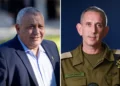 Daniel Hagari y Gadi Eisenkot