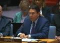 Danny Danon durante una intervención ante el Consejo de Seguridad de la ONU.