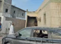 Daños en un edificio tras la caída de un proyectil en Al-Tawwal, Jazan, Arabia Saudita, cerca de la frontera con Yemen, el 12 de septiembre de 2026.
