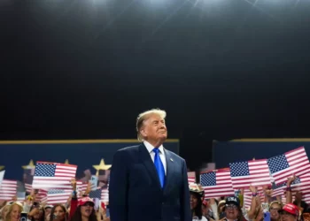President Donald Trump speaks at the first day of the 2026 Republican National Convention on Sept. 09, 2026, in Dallas, Texas.
