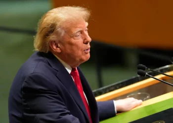 Donald Trump habla durante la 81.ª sesión de la Asamblea General de la ONU el 22 de septiembre de 2026.