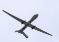 Dron MQ-1 Predator de la Fuerza Aérea de Estados Unidos durante una exhibición aérea