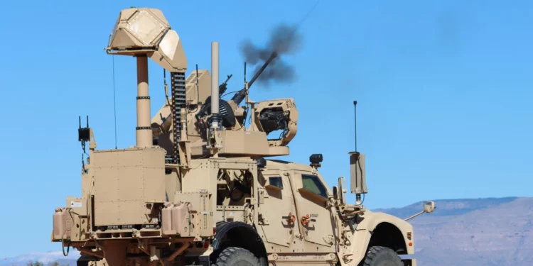 Sistema M-LIDS del Ejército de Estados Unidos durante un ejercicio contra drones