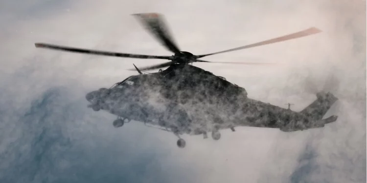 A U.S. Air Force MH-139 Grey Wolf lands at a Launch Facility near Pine Bluffs, Wyoming, during missile field security and air support training.
