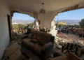 Palestinians inspect a family home destroyed by the IDF following a military operation after a wanted Palestinian man barricaded himself inside the house in the West Bank village of Aqraba, south of the city of Nablus on September 8, 2026. (JAAFAR ASHTIYEH/AFP)