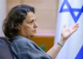 Israeli Ambassador to Thailand Alona Fisher-Kamm gestures during an interview with AFP at the Embassy of Israel in Bangkok on September 15, 2026. (ANTHONY WALLACE/AFP)