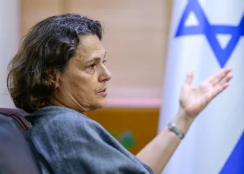 Israeli Ambassador to Thailand Alona Fisher-Kamm gestures during an interview with AFP at the Embassy of Israel in Bangkok on September 15, 2026. (ANTHONY WALLACE/AFP)