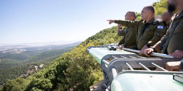 IDF Chief of Staff Lt. Gen. Eyal Zamir is seen on the Lebanon border, September 16, 2026. (Israel Defense Forces)
