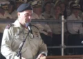 IDF Chief of Staff Lt. Gen. Eyal Zamir speaks at a Navy officers' graduation ceremony at the Haifa Naval Base, September 8, 2026. (Screenshot: Israel Defense Forces)