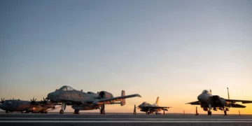 F-15E, F-16, A-10 y C-130J de Estados Unidos en El Alamein, Egipto