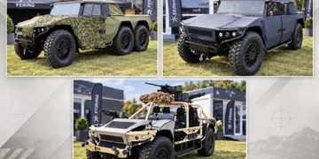 Pioneer X 6×6 de Fering Technologies, una variante híbrida de mayor carga útil desarrollada para misiones militares de largo alcance.
