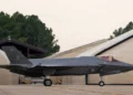 Un F-35A Lightning II de la Fuerza Aérea Finlandesa aterriza en la Base de la Guardia Nacional Aérea de Ebbing el 18 de febrero de 2026.
