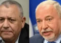 Gadi Eisenkot y Avigdor Liberman