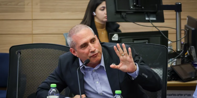 Knesset Finance Committee chairperson Hanoch Milwidsky credit: Noam Moskowitz, Knesset Press Office