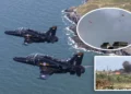 Hawk T2 de la Royal Air Force antes del accidente cerca de RAF Valley