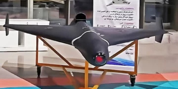 Dron Shahed de origen iraní empleado por Rusia